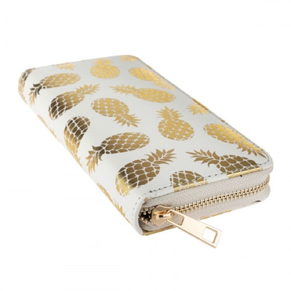 Faux leather pineapple print wallet - Picture 1 of 2